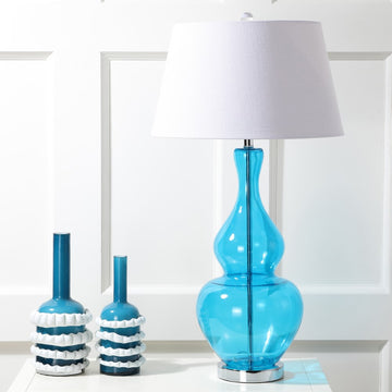 Dixon 33.5" Glass LED Table Lamp - JONATHAN Y